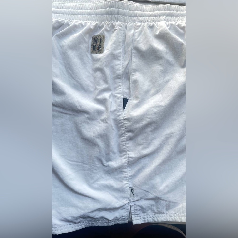 Nike Split‎ Logo Icon 7 JDI Fade Volley Shorts White Sz XXL Summer Sporty Preppy - Picture 7 of 15